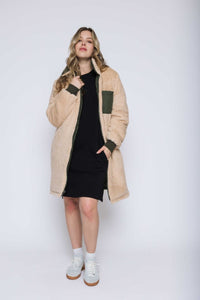 Sydney-Reversible Sherpa Lined Coat by Orb