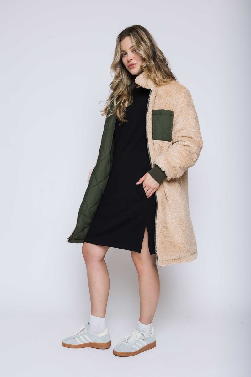 Sydney-Reversible Sherpa Lined Coat by Orb
