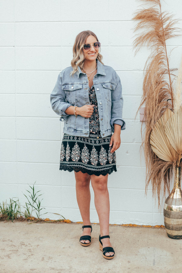 Off The Shoulder Print Dress by Papillon