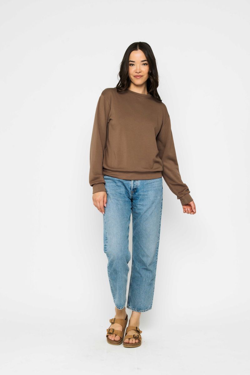Jenna Fleece Crew Neck Sweater by Orb