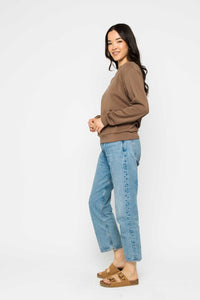 Jenna Fleece Crew Neck Sweater by Orb
