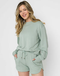 Jenna Fleece Crew Neck Sweater by Orb