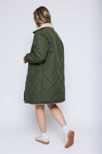 Sydney-Reversible Sherpa Lined Coat by Orb