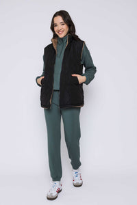Julie-Reversible Sherpa Lined Vest by Orb