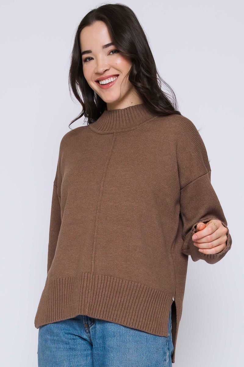Lita Mock Neck Pullover by Orb