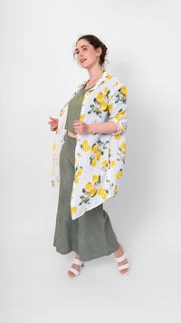 Lemon Linen Shirt by Me & Gee