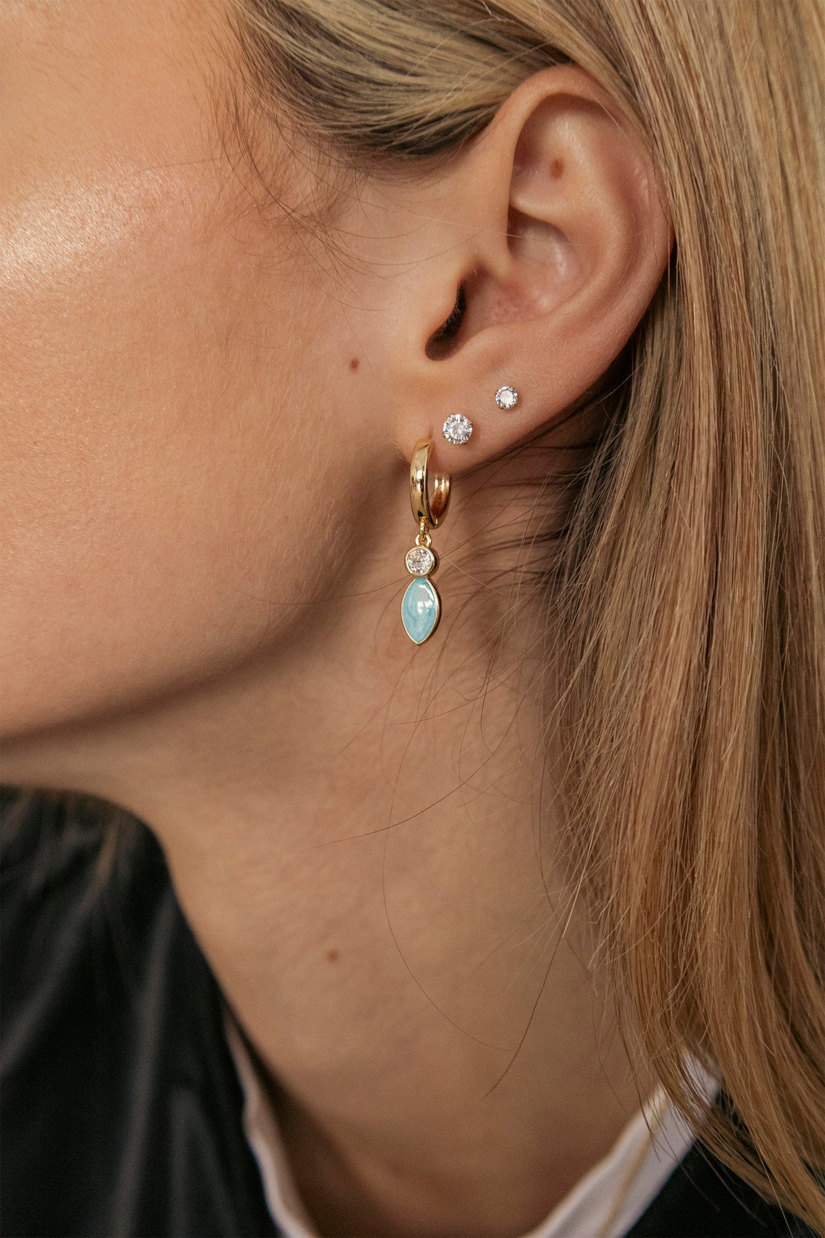 Christine 16K Gold Plated Earrings by Kali & Sun