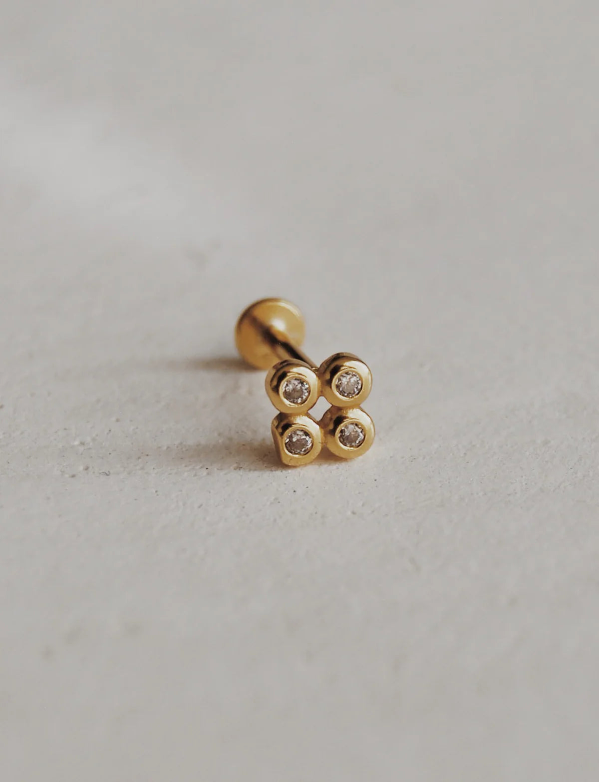 Clover Cartilage Stud Earrings by Olive Branch Jewelry & Co.