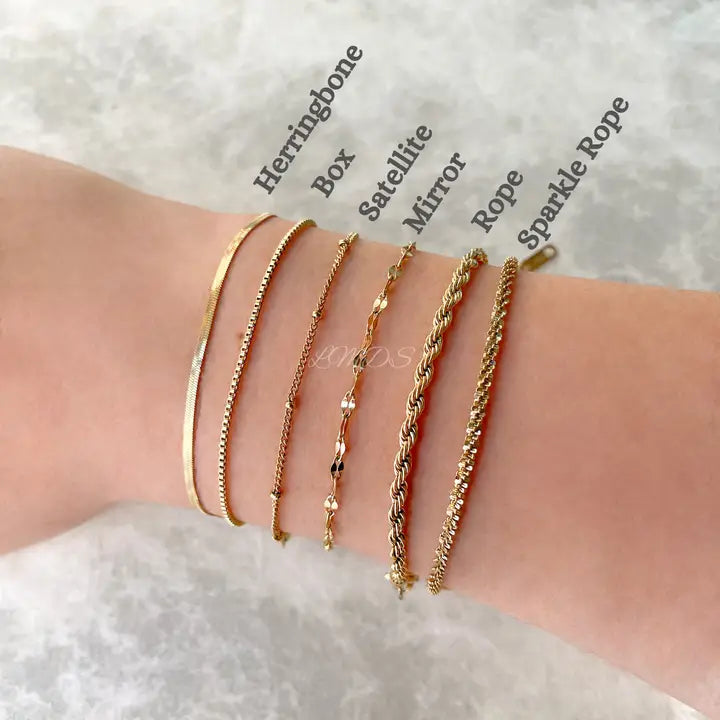 Blueye Dainty Bracelets - Waterproof Chain Bracelets For Women