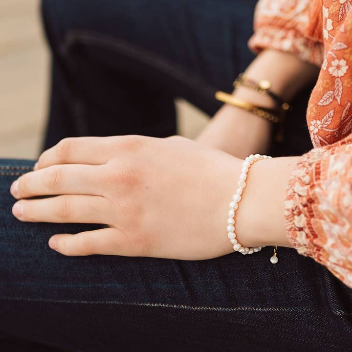 Steel & Clover - Sandbar Pearl Bracelet