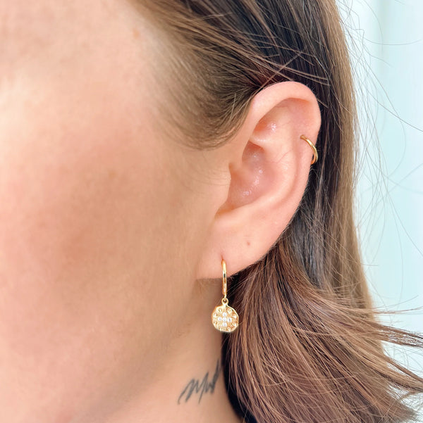Dio 18k Gold Plated Hoops by Horace