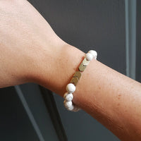 Howlite Arrow Bracelet by Rock Paper Pretty