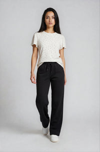 Colette Floral Cotton Ruffle Sleeve Tee by Priv
