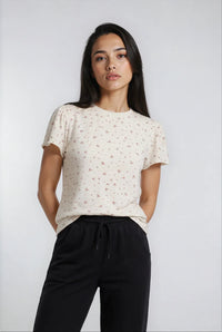 Colette Floral Cotton Tee by Priv