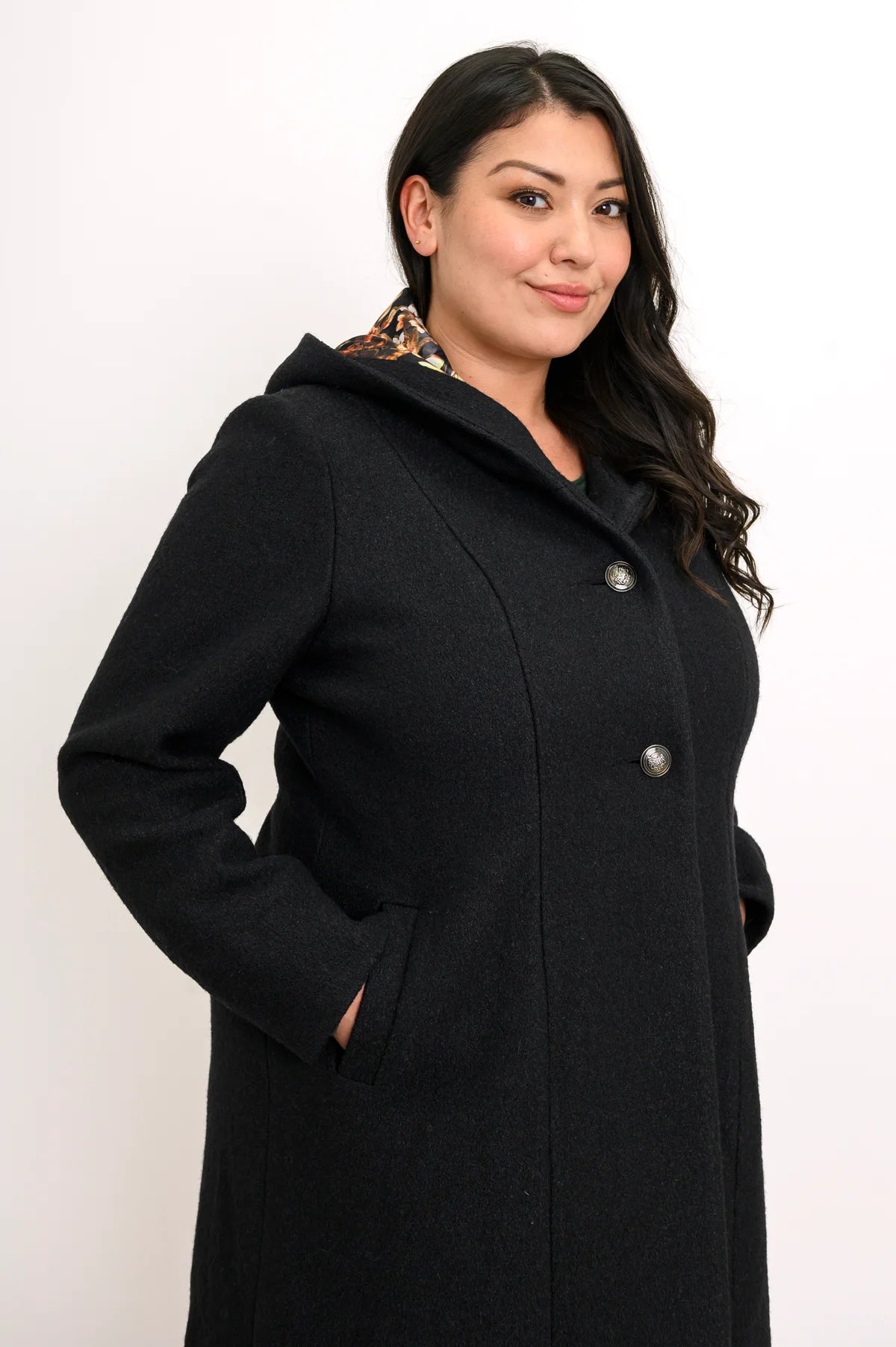 Britt Wool Viscose Coat by Blue Sky