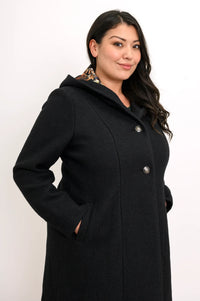 Britt Wool Viscose Coat by Blue Sky
