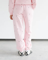 'Be Kind' All Over Floral Oversized Joggers by Brunette