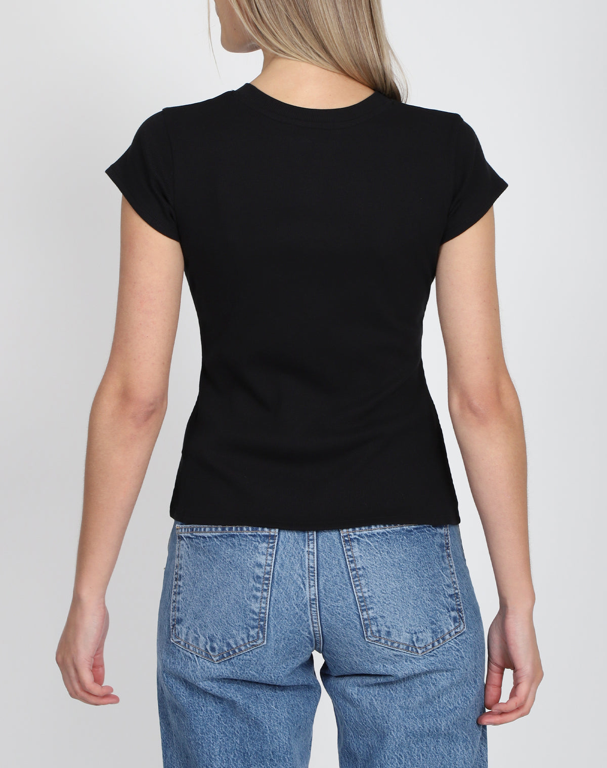 Brunette - Ribbed fitted tshirt