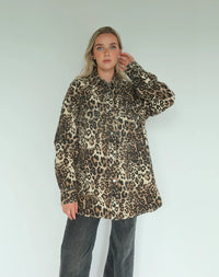 Shania Leopard Denim Jacket by Brunette
