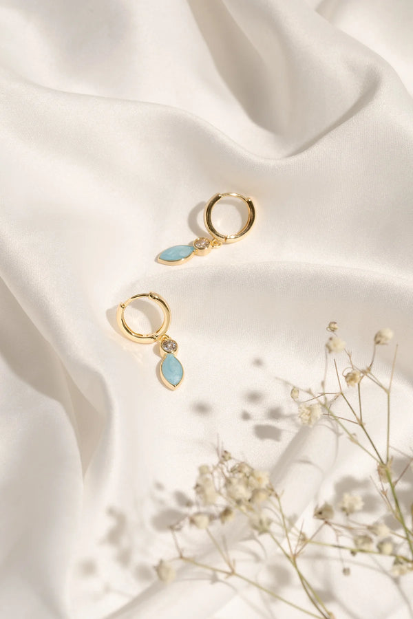 Christine 16K Gold Plated Earrings by Kali & Sun