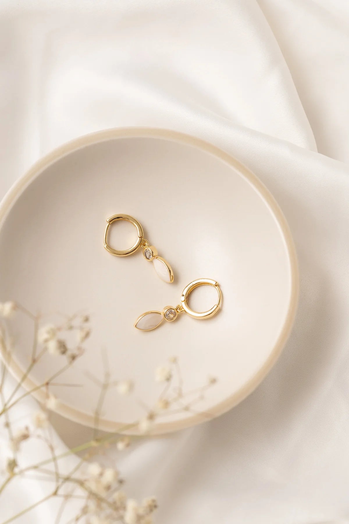 Christine 16K Gold Plated Earrings by Kali & Sun