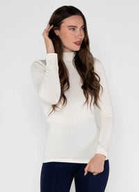 Bamboo Mock Neck Top by Ces Moi