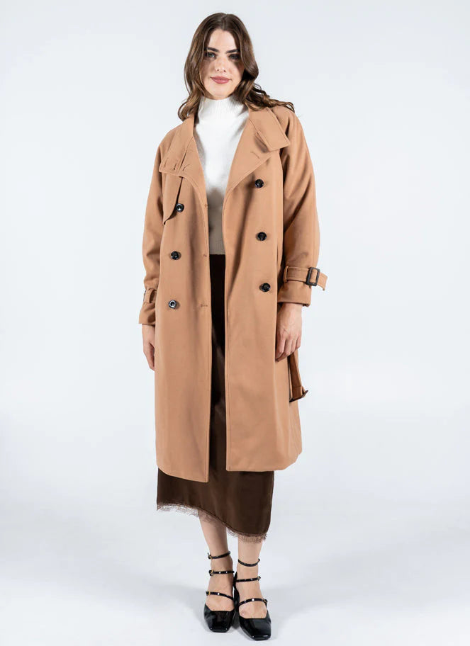 Double Breasted Trench Coat by Ces Moi