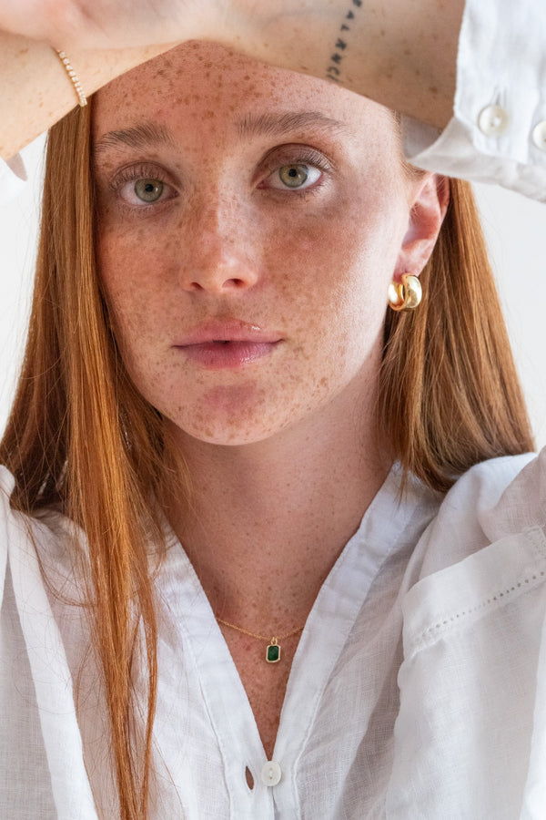 Emerald 14k Gold Filled Necklace by Kali & Sun