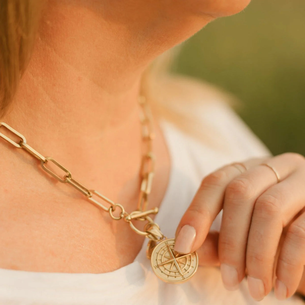 Carylee Compass Necklace by Isla Rae Jewelry