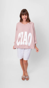 Oversize Cotton Pullover Top by Me and Gee