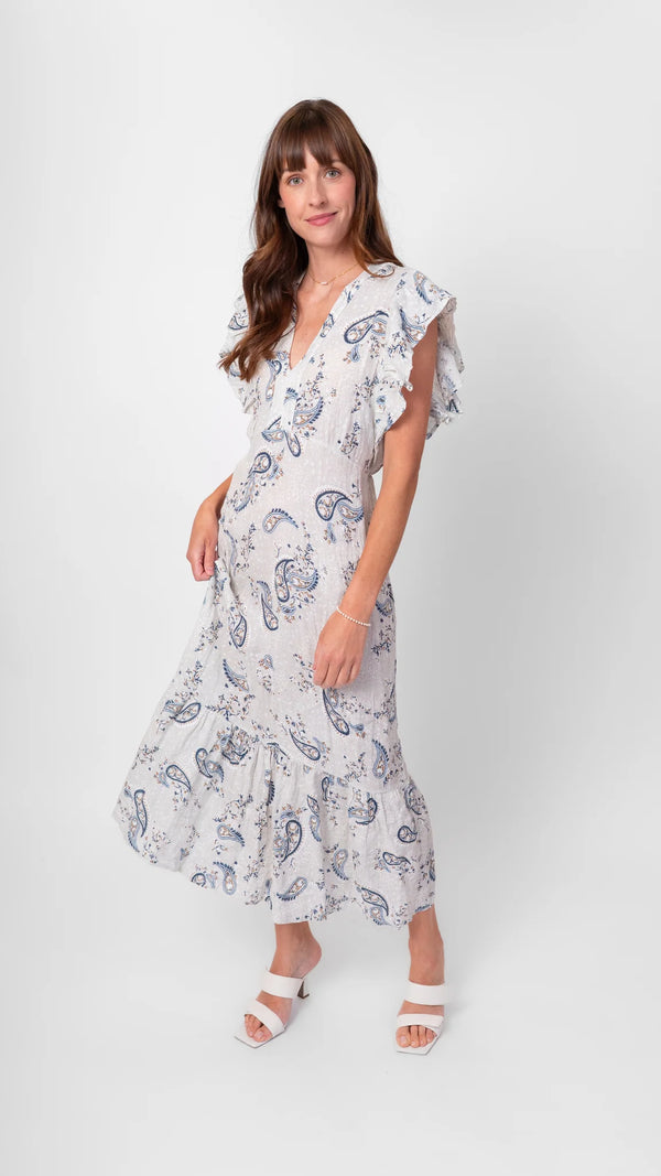 Paisley Linen Dress by Me & Gee