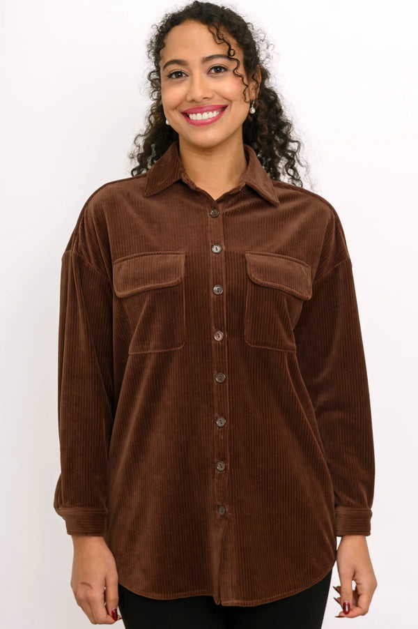 Ginna Cotton Curduroy Jacket by Blue Sky