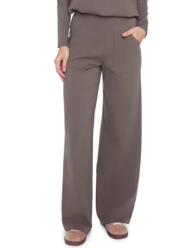 Marlena Light Ponte Wide-Leg Full-Length Pant by ILTM