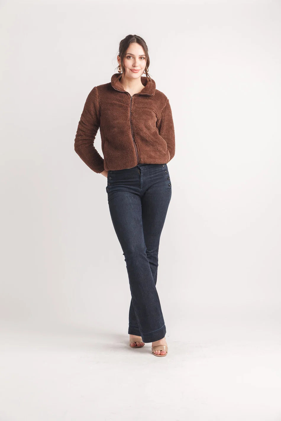 Faux Fur Zip Jacket by Papillon