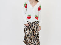 Strawberry Knit Cardigan by Me & Gee
