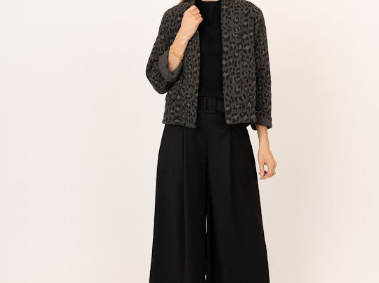 Leopard Quilted Cotton Jacket by Me & Gee