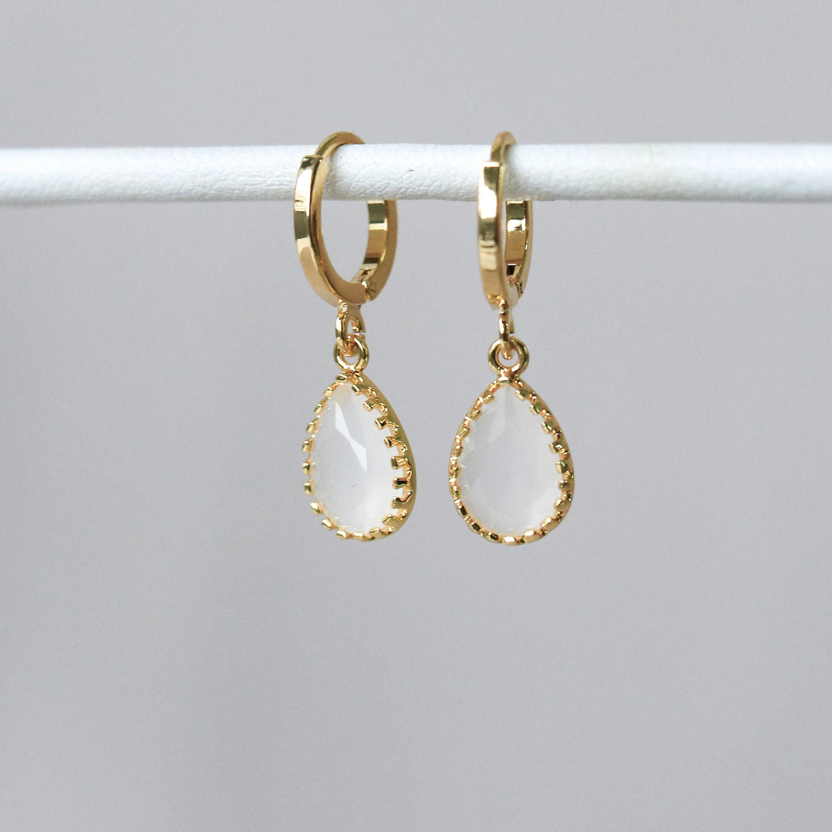Dipo Cream 18k Gold Plated Hoops by Horace