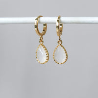 Dipo Cream 18k Gold Plated Hoops by Horace