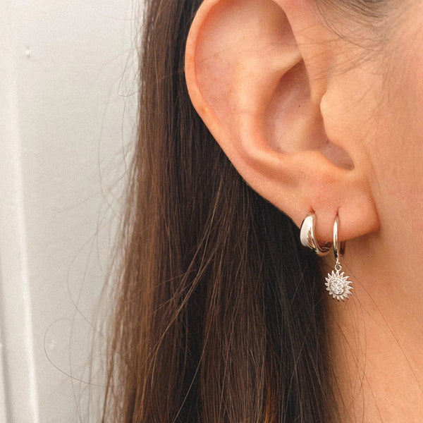 Toura .925 Silver Hoops by Horace