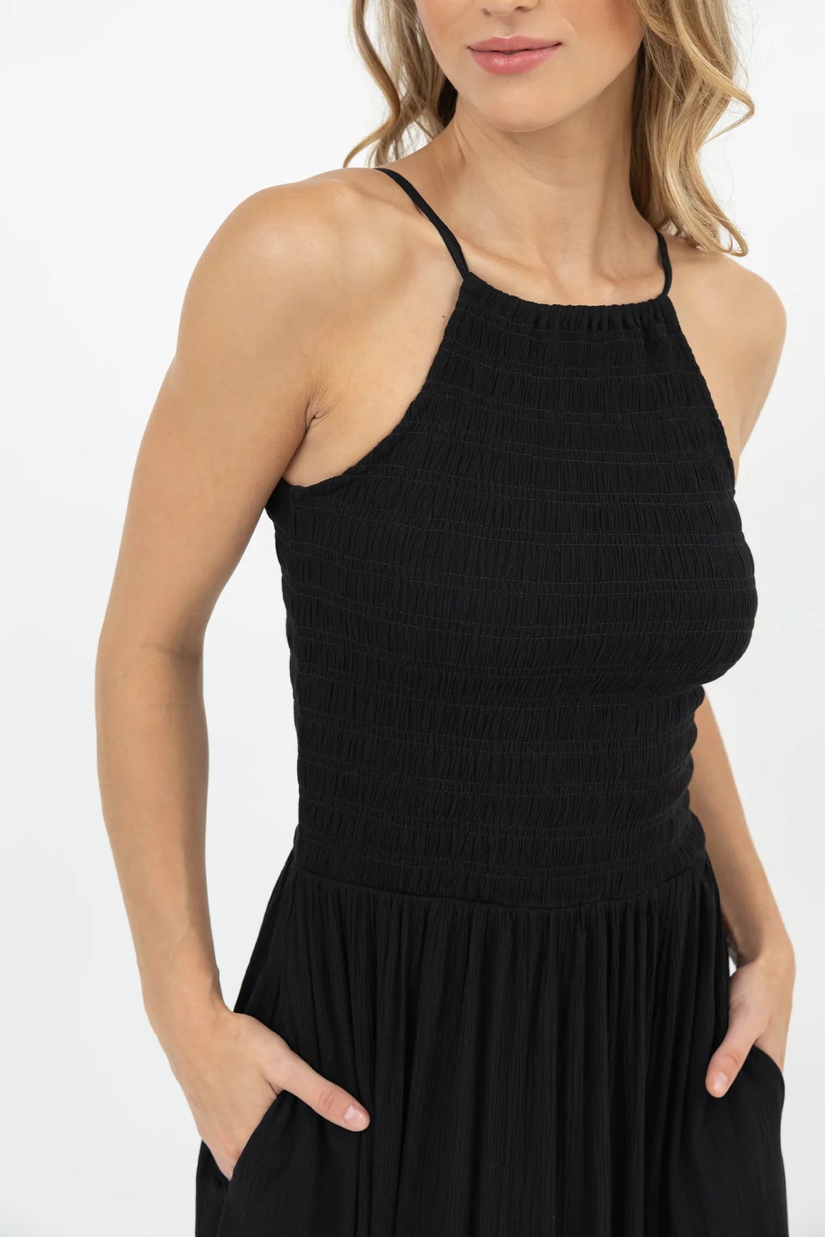 Miami Luxe High Neck Midi Dress by Koy