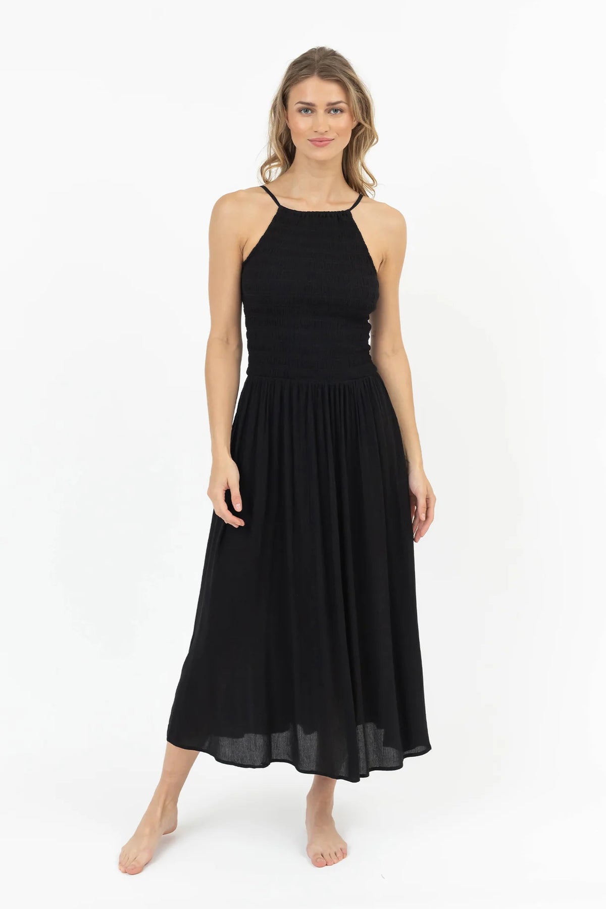 Miami Luxe High Neck Midi Dress by Koy
