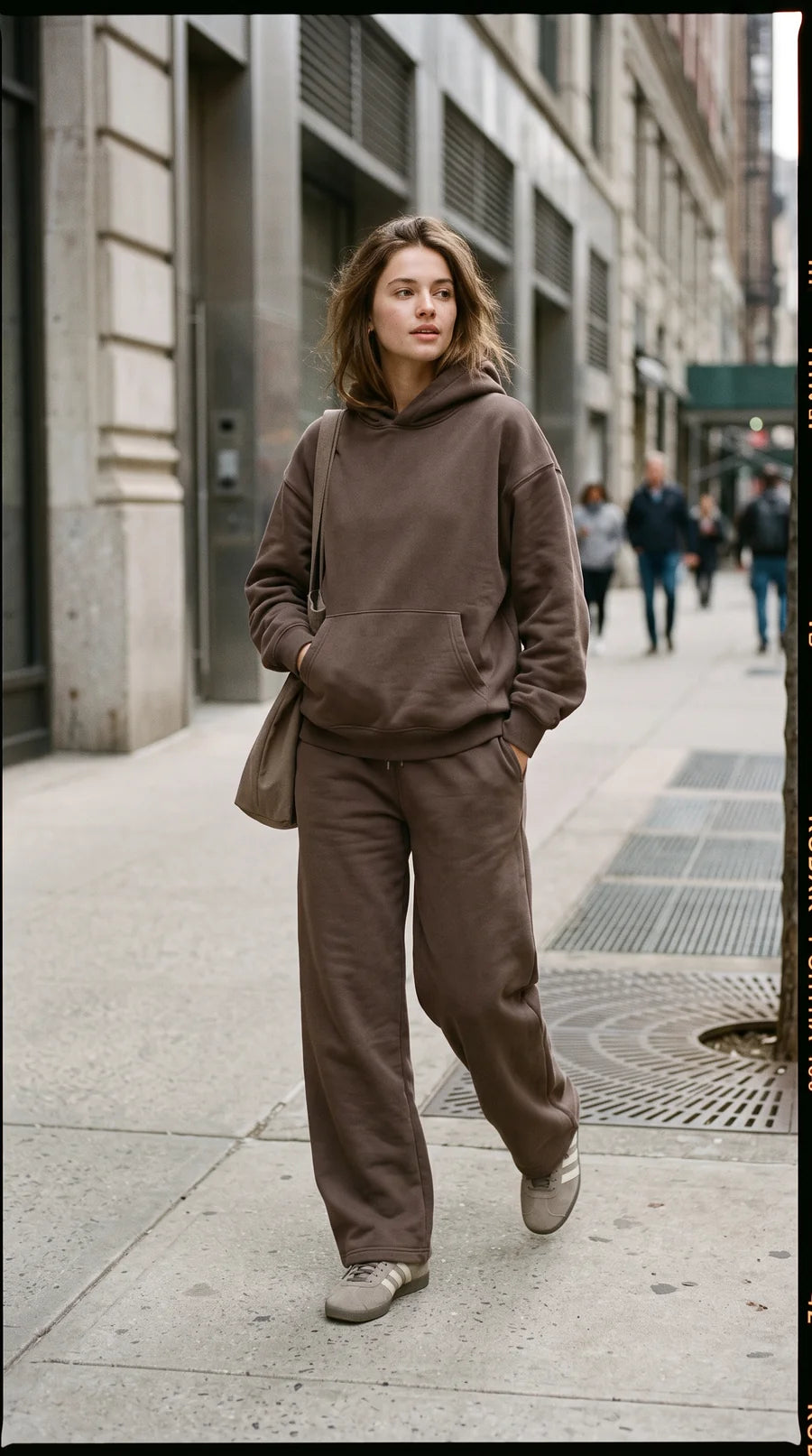 Linden Hoodie Relaxed Fleece Cotton Pullover by Priv
