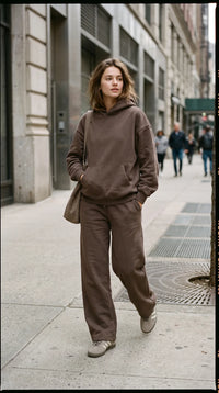 Linden Hoodie Relaxed Fleece Cotton Pullover by Priv