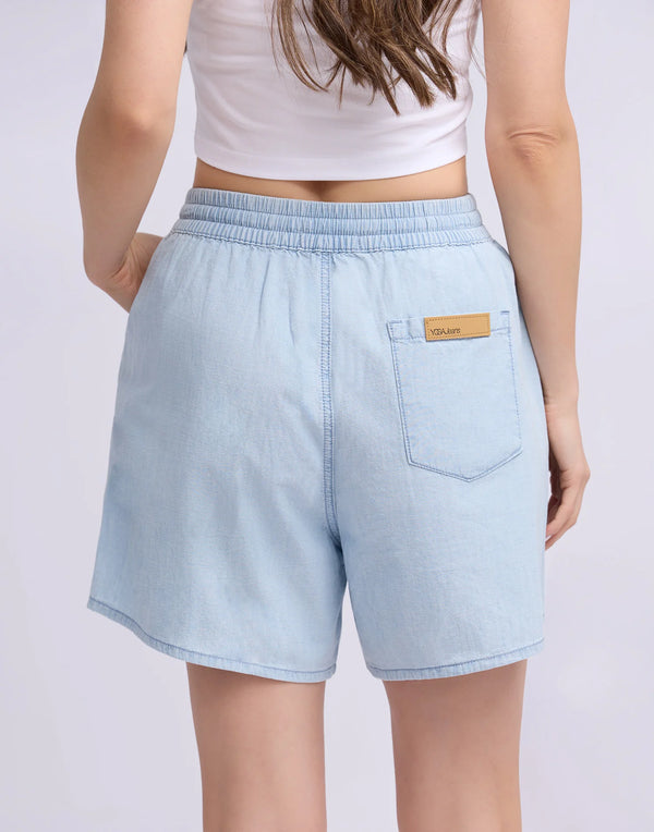 Lucille Chambray Shorts, Cotton by Yoga Jean