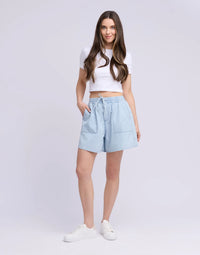 Lucille Chambray Shorts, Cotton by Yoga Jean
