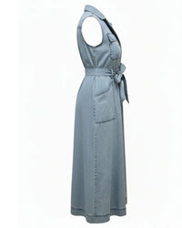 Melody Denim Button Dress by Priv