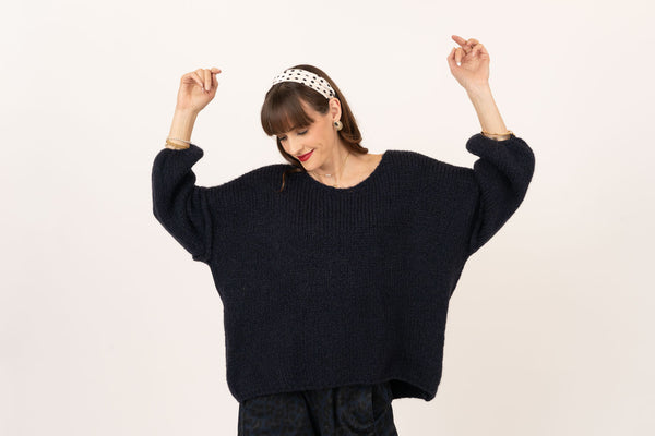 Batwing knot pullover by Me & Gee