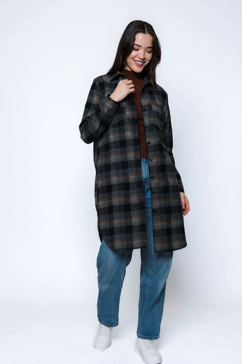 Mercer-Plaid Shirt Jacket by Orb