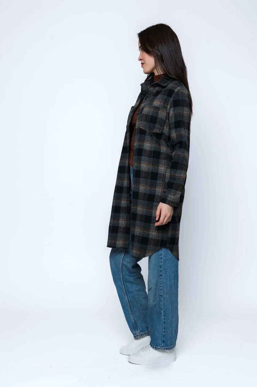 Mercer-Plaid Shirt Jacket by Orb