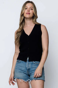 Ava-Soft Rib Sweater Vest by Orb